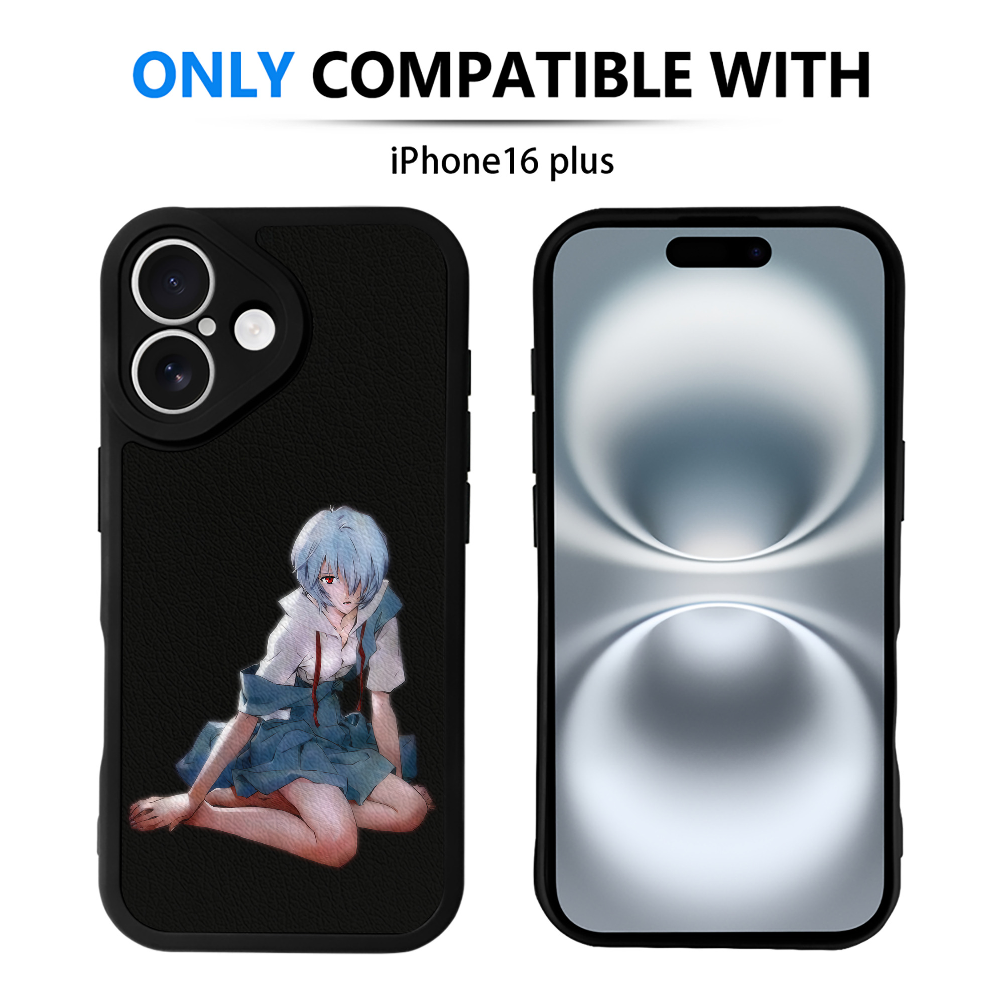 （画像用） EVA 新世紀エヴァンゲリオン 【iPhone 16シリーズ対応】シリコンスマホケース（レザー調） 材質：シリコン